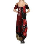 ANZAC Aboriginal Australia Family Matching Summer Maxi Dress and Hawaiian Shirt For the Fallen