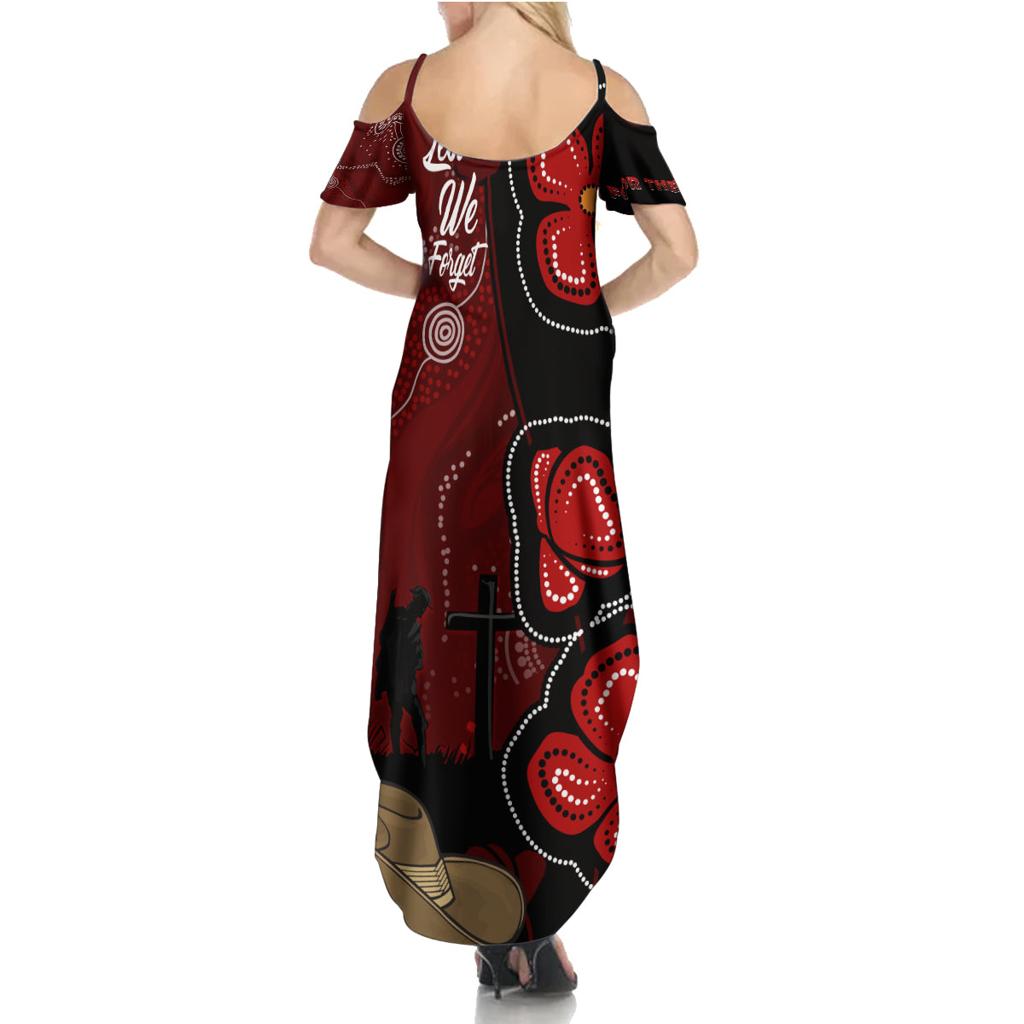 ANZAC Aboriginal Australia Family Matching Summer Maxi Dress and Hawaiian Shirt For the Fallen