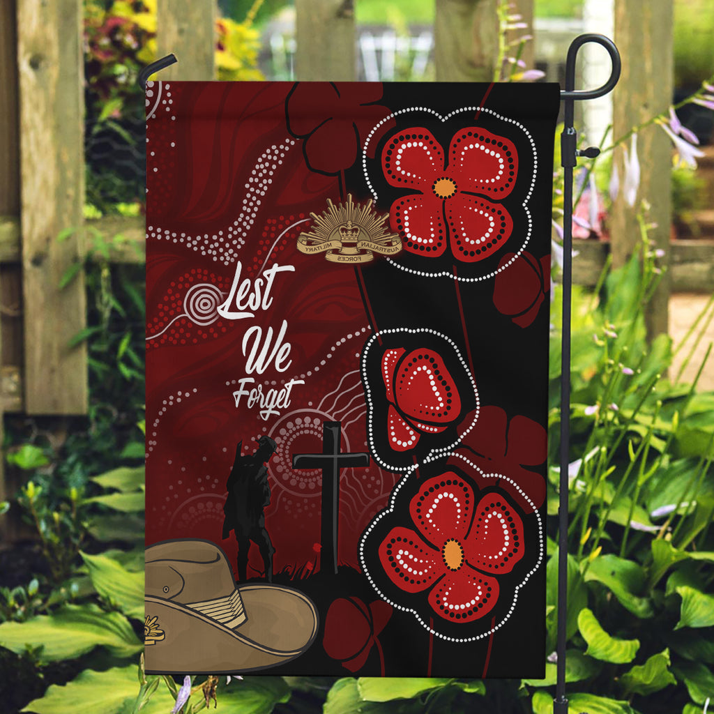 ANZAC Aboriginal Australia Garden Flag For the Fallen