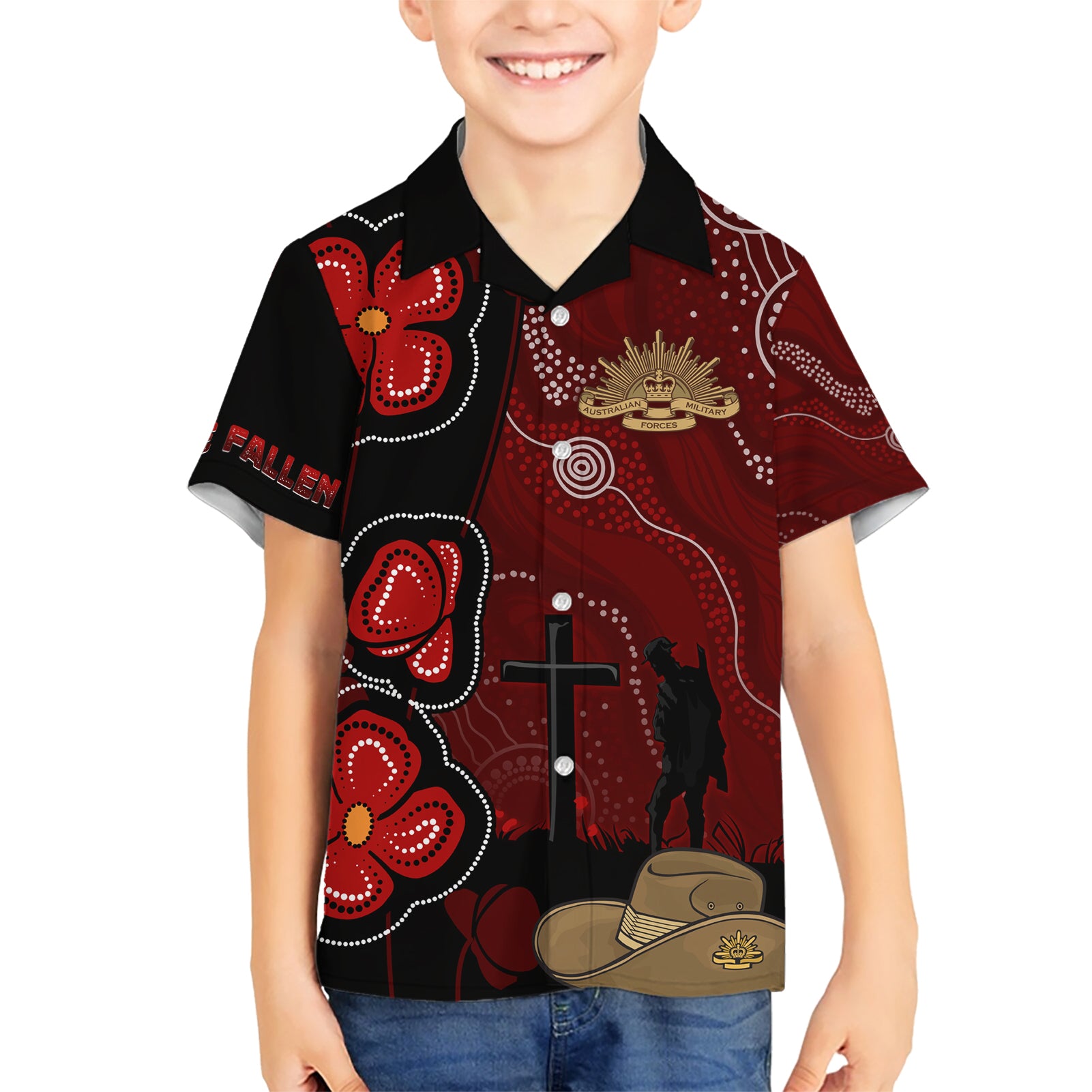 ANZAC Aboriginal Australia Hawaiian Shirt For the Fallen