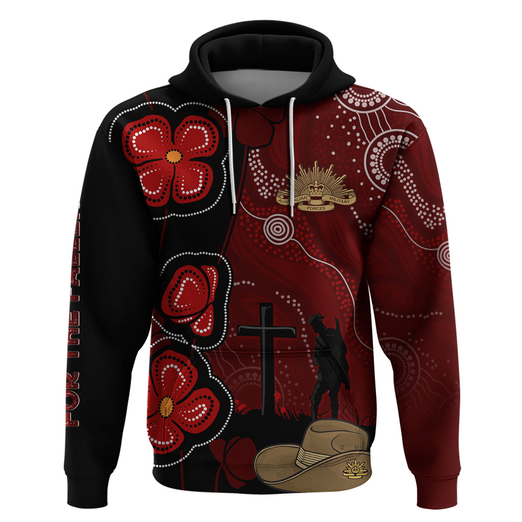 ANZAC Aboriginal Australia Hoodie For the Fallen