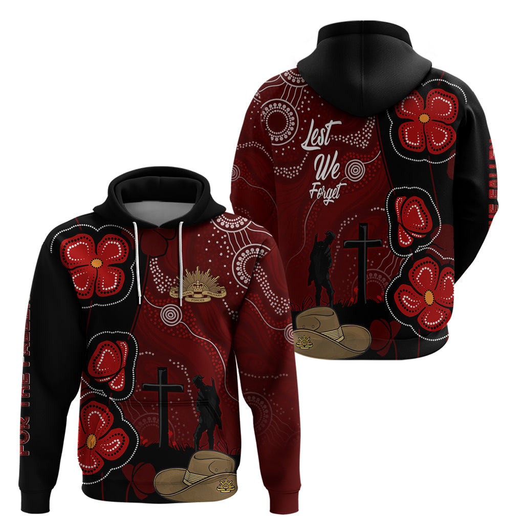 ANZAC Aboriginal Australia Hoodie For the Fallen