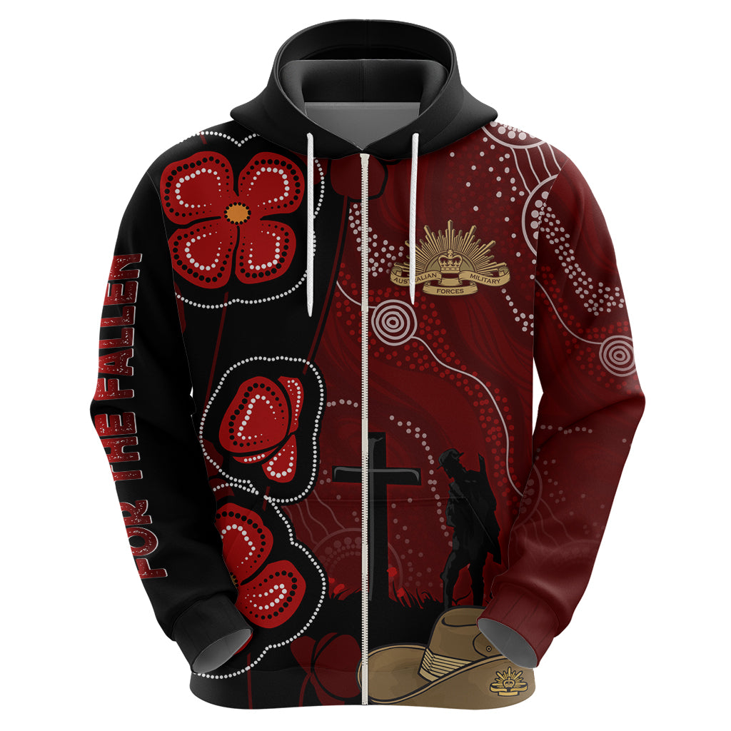 ANZAC Aboriginal Australia Hoodie For the Fallen