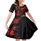 ANZAC Aboriginal Australia Kid Short Sleeve Dress For the Fallen