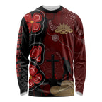 ANZAC Aboriginal Australia Long Sleeve Shirt For the Fallen
