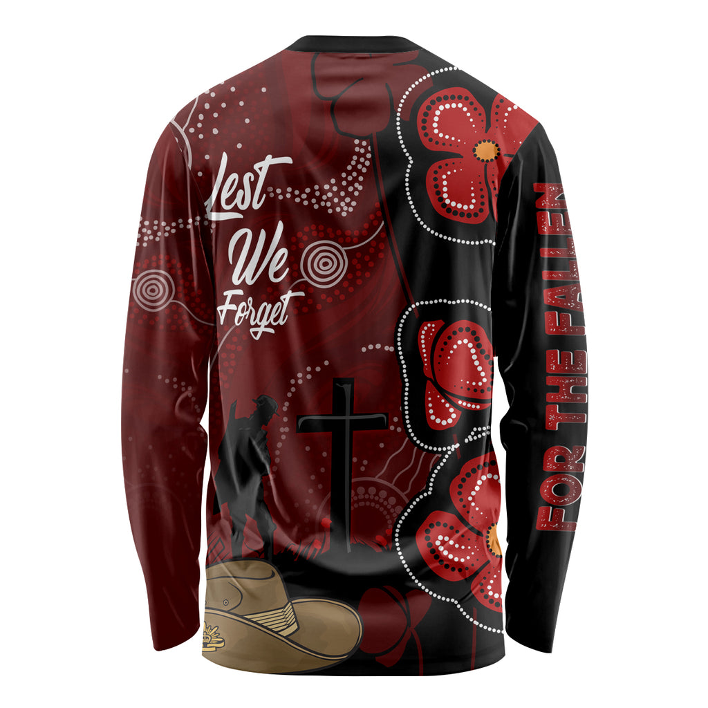 ANZAC Aboriginal Australia Long Sleeve Shirt For the Fallen