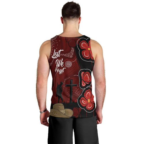 ANZAC Aboriginal Australia Men Tank Top For the Fallen