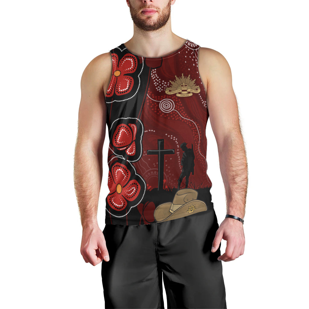 ANZAC Aboriginal Australia Men Tank Top For the Fallen