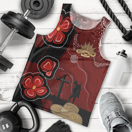 ANZAC Aboriginal Australia Men Tank Top For the Fallen