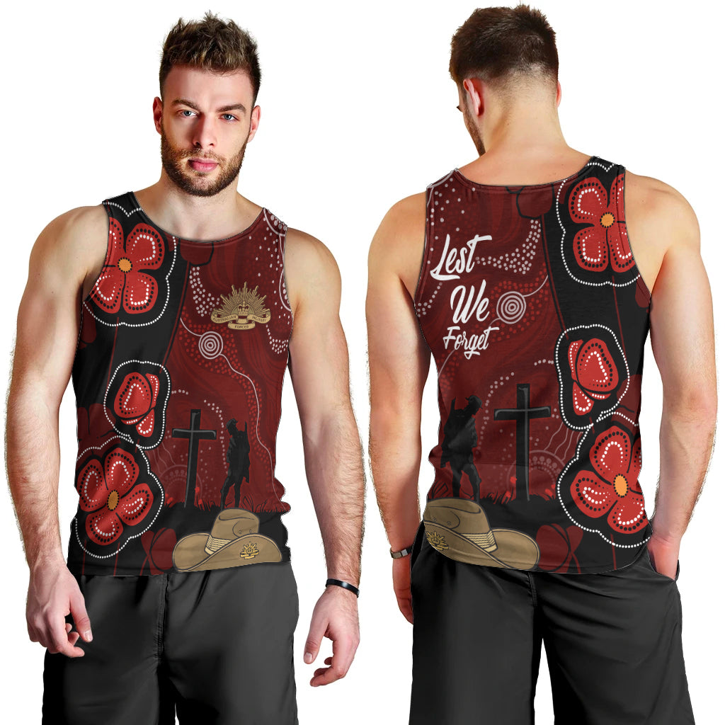 ANZAC Aboriginal Australia Men Tank Top For the Fallen