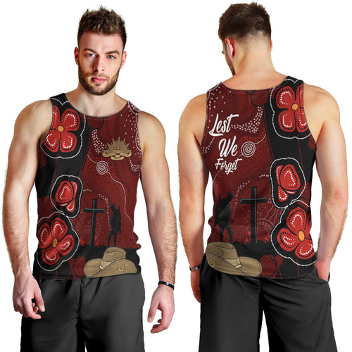 ANZAC Aboriginal Australia Men Tank Top For the Fallen