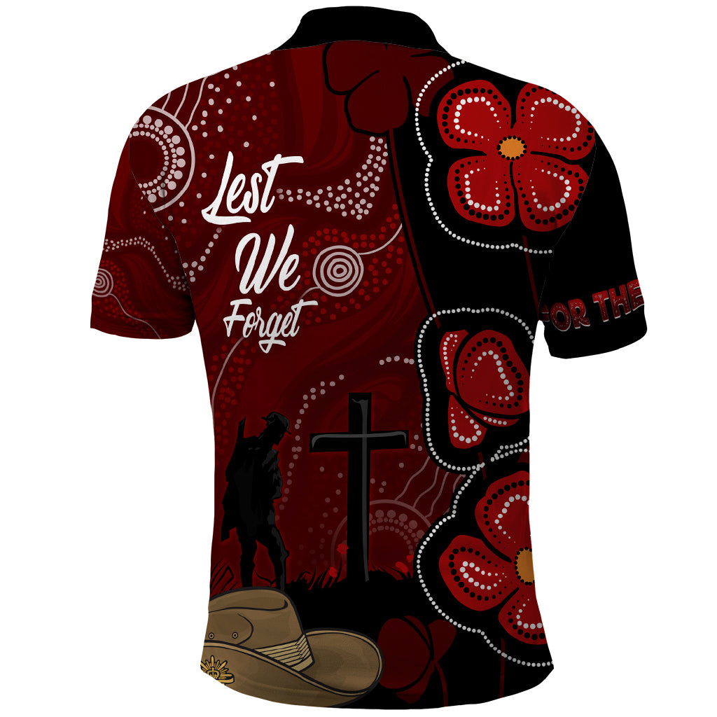 ANZAC Aboriginal Australia Polo Shirt For the Fallen