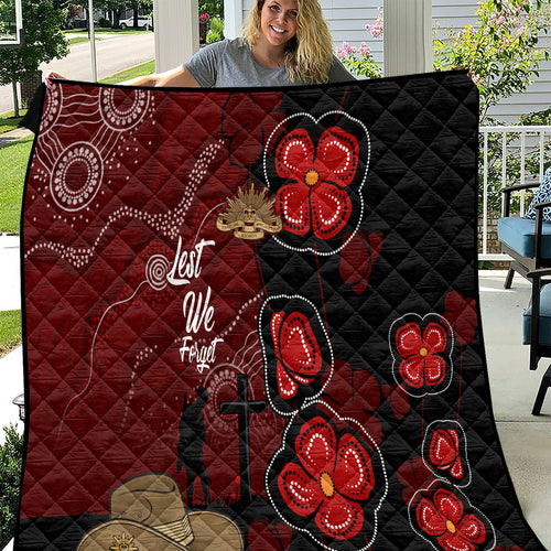 ANZAC Aboriginal Australia Quilt For the Fallen