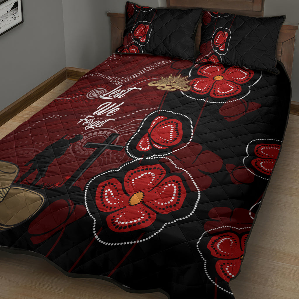 ANZAC Aboriginal Australia Quilt Bed Set For the Fallen