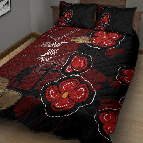 ANZAC Aboriginal Australia Quilt Bed Set For the Fallen