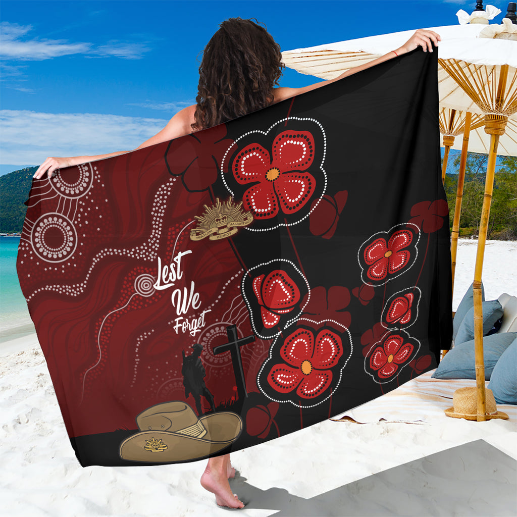 ANZAC Aboriginal Australia Sarong For the Fallen