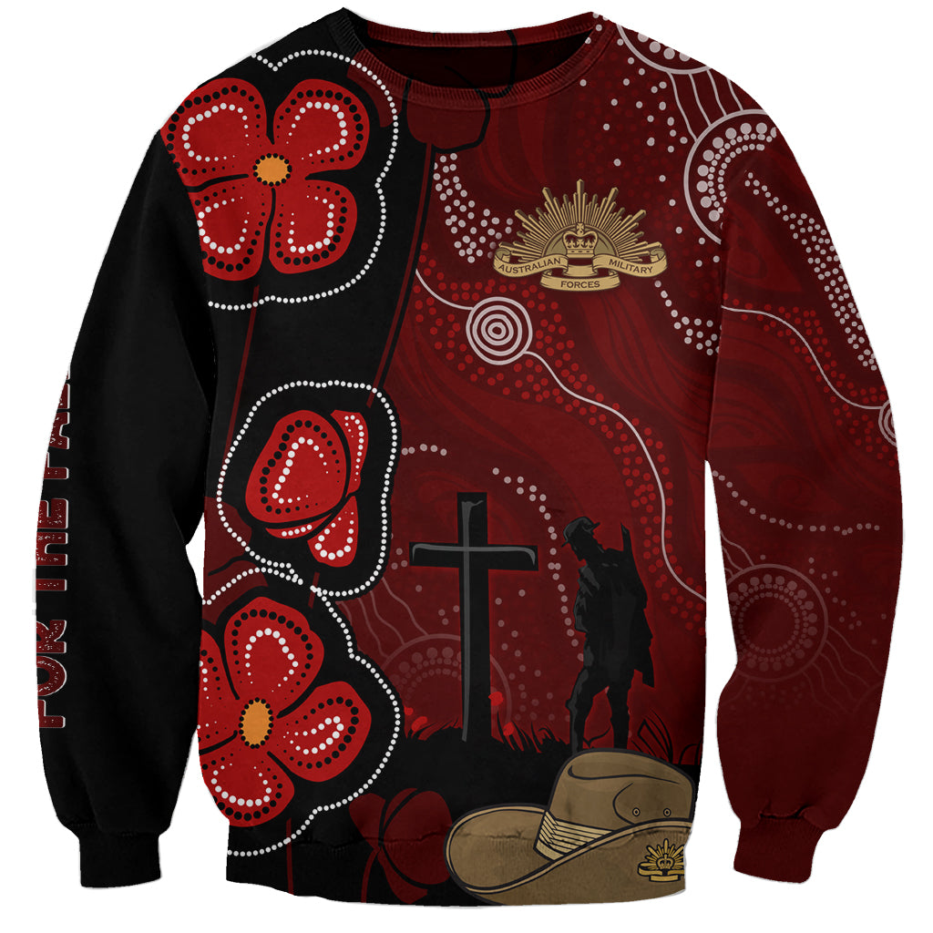 ANZAC Aboriginal Australia Sweatshirt For the Fallen