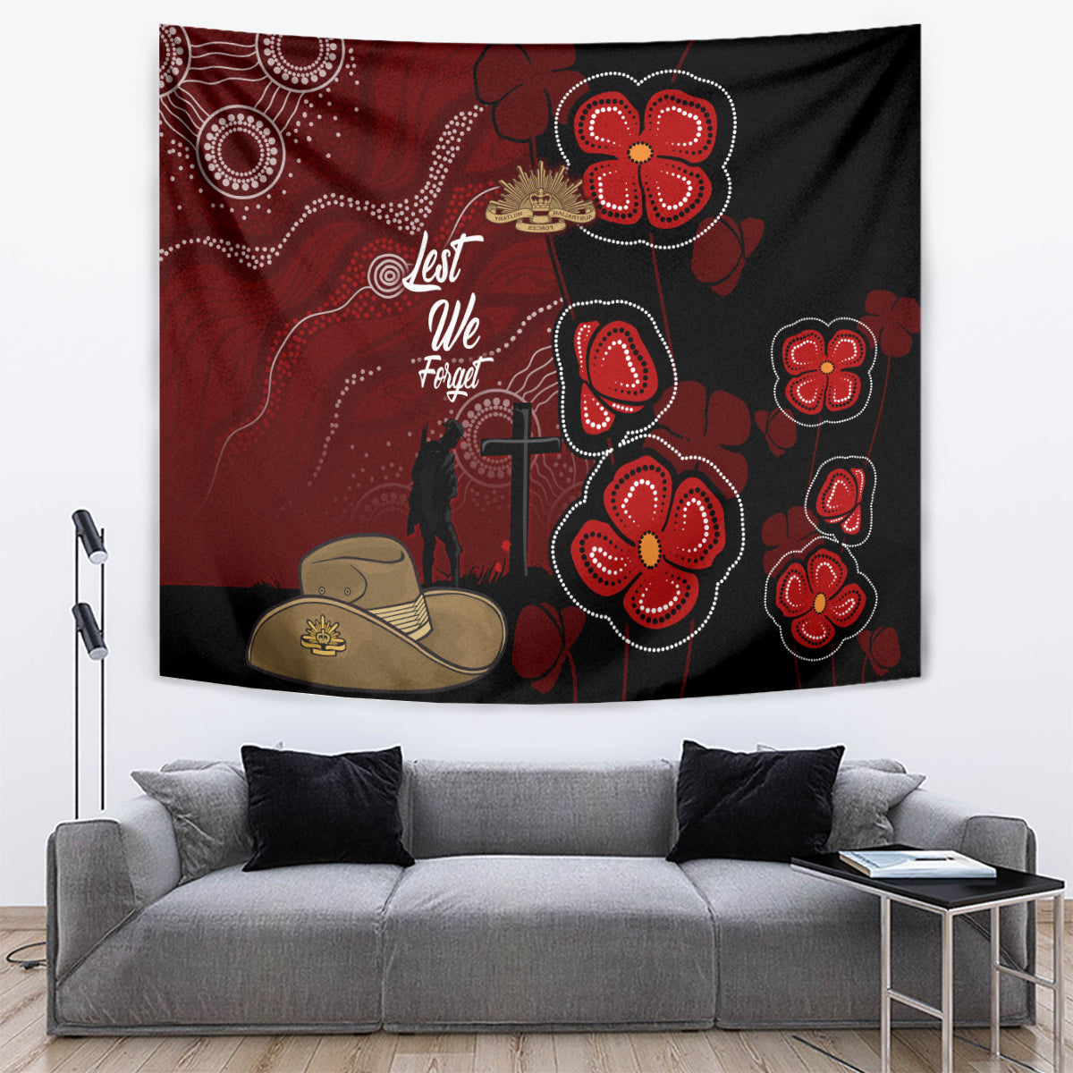 ANZAC Aboriginal Australia Tapestry For the Fallen