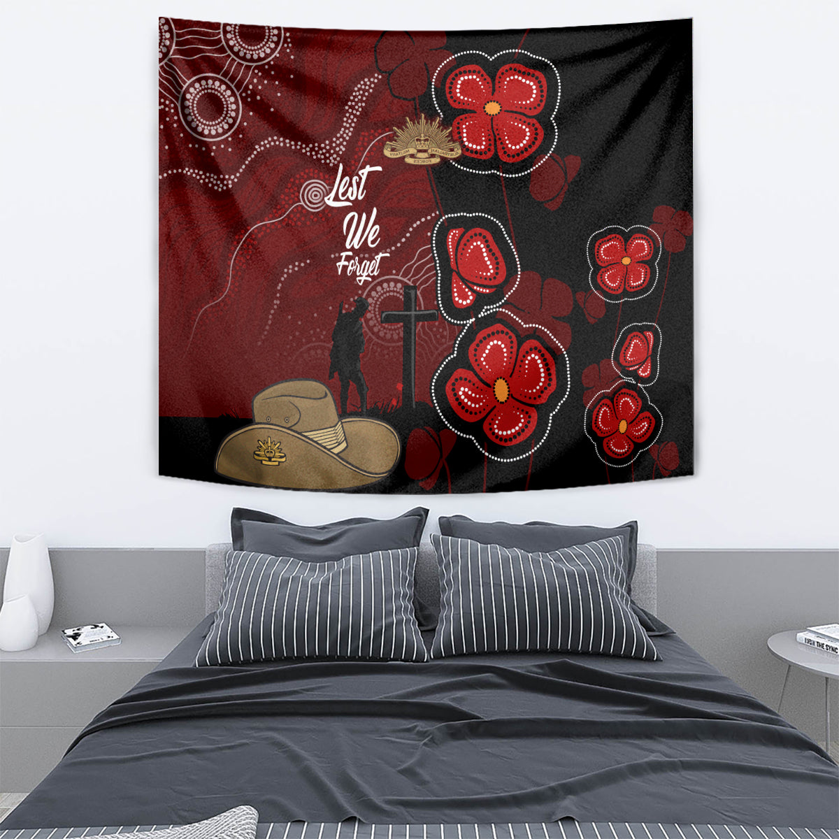 ANZAC Aboriginal Australia Tapestry For the Fallen