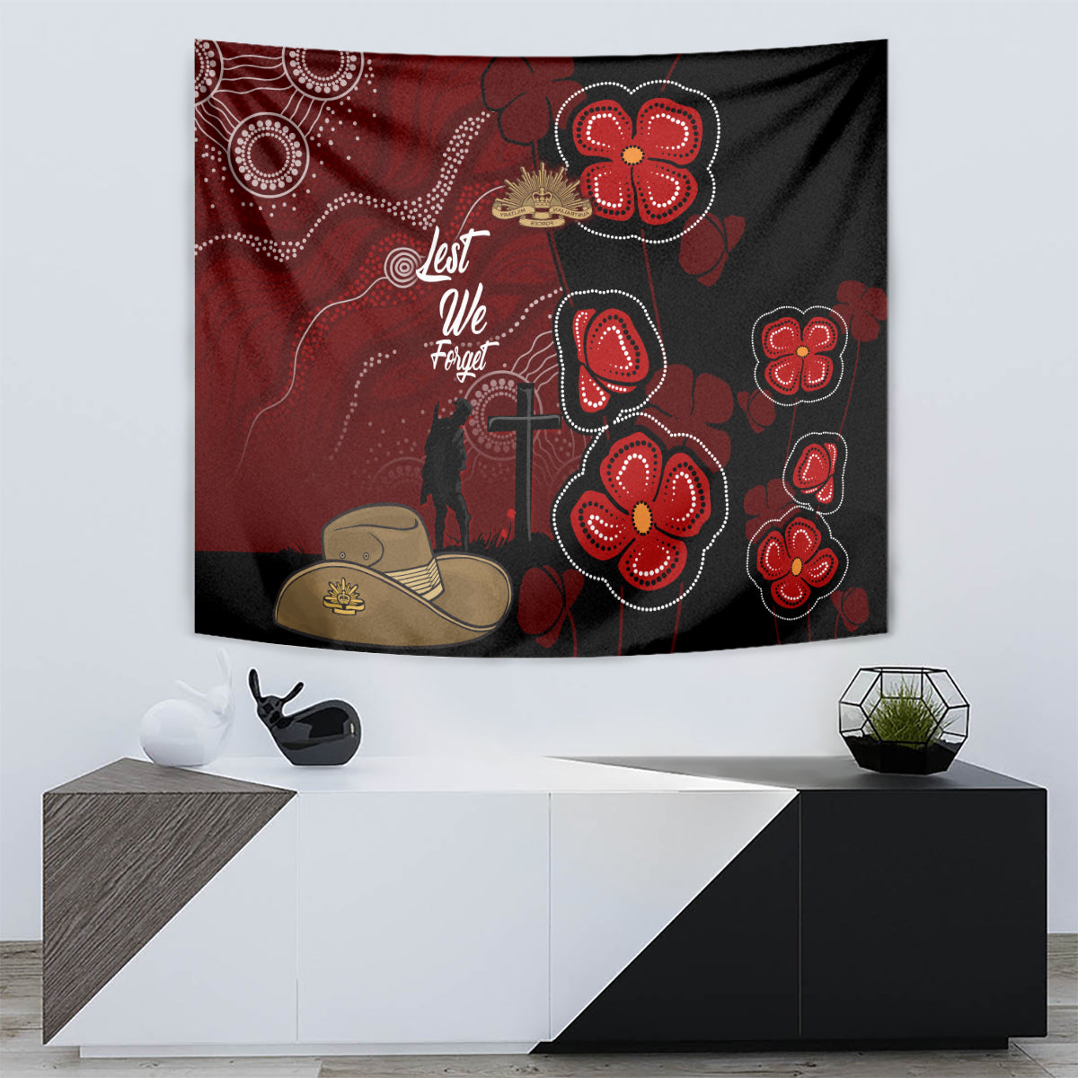 ANZAC Aboriginal Australia Tapestry For the Fallen