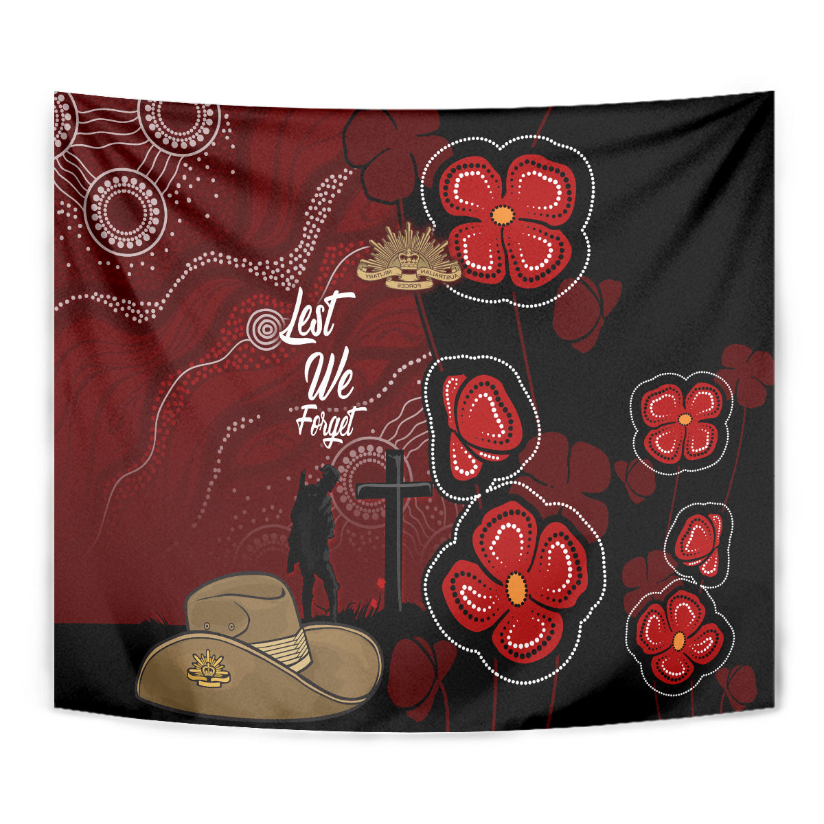 ANZAC Aboriginal Australia Tapestry For the Fallen