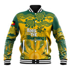 Custom Socceroos NAIDOC Week 2024 Baseball Jacket Indigenous Burning Fire National Colors