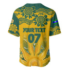 Custom Socceroos NAIDOC Week 2024 Baseball Jersey Indigenous Burning Fire National Colors