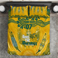 Custom Socceroos NAIDOC Week 2024 Bedding Set Indigenous Burning Fire National Colors