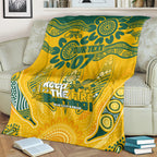 Custom Socceroos NAIDOC Week 2024 Blanket Indigenous Burning Fire National Colors