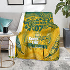 Custom Socceroos NAIDOC Week 2024 Blanket Indigenous Burning Fire National Colors