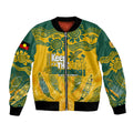 Custom Socceroos NAIDOC Week 2024 Bomber Jacket Indigenous Burning Fire National Colors
