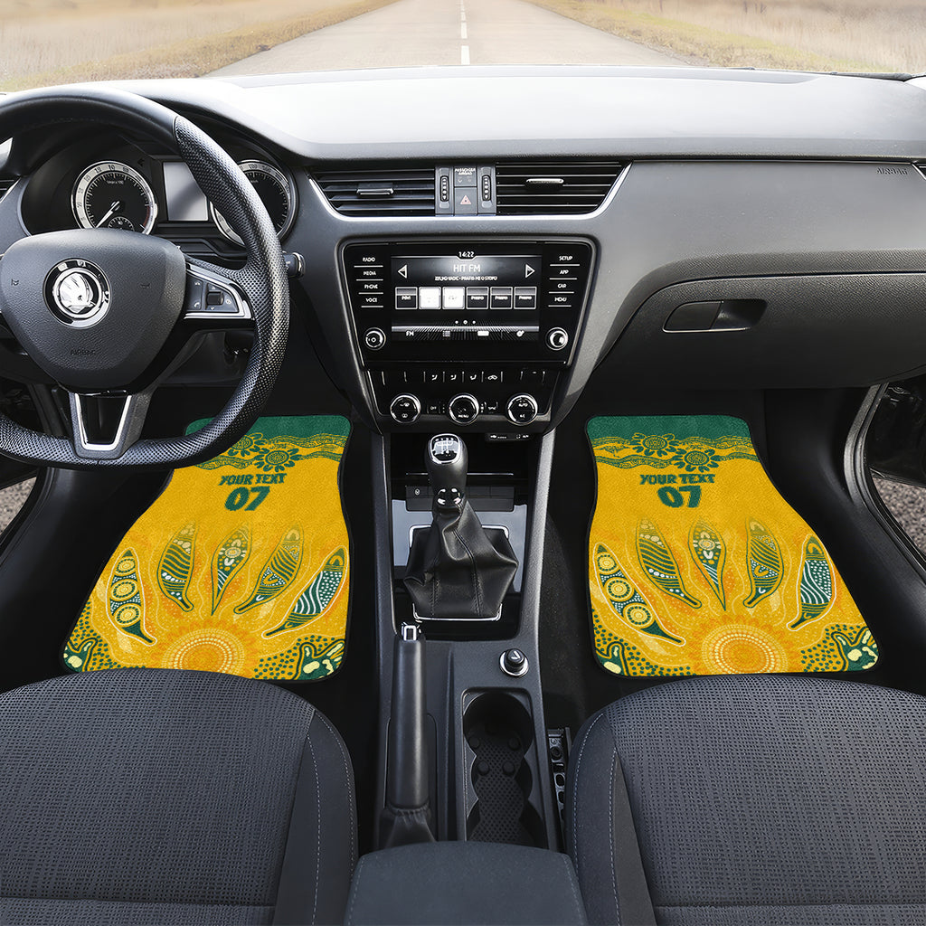 Custom Socceroos NAIDOC Week 2024 Car Mats Indigenous Burning Fire National Colors
