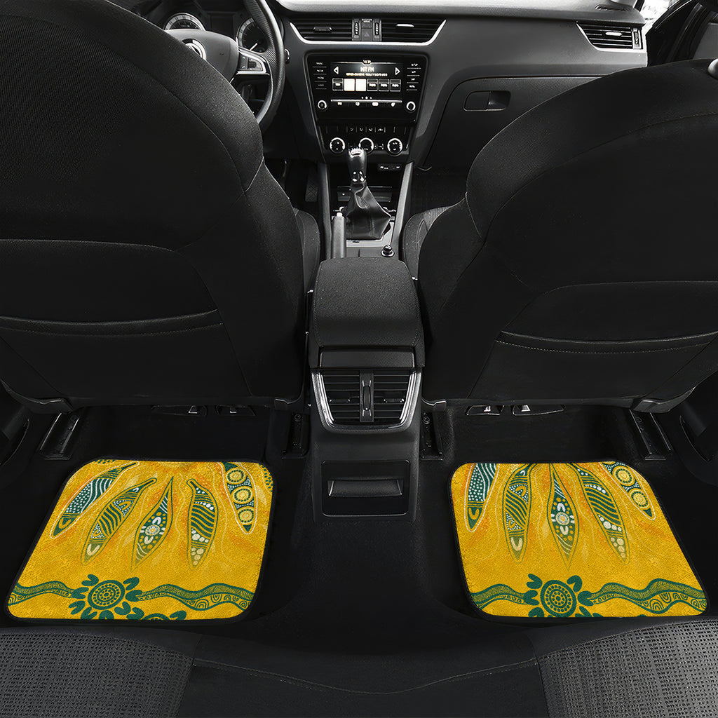Custom Socceroos NAIDOC Week 2024 Car Mats Indigenous Burning Fire National Colors