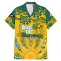 Custom Socceroos NAIDOC Week 2024 Family Matching Mermaid Dress and Hawaiian Shirt Indigenous Burning Fire National Colors