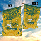 Custom Socceroos NAIDOC Week 2024 Garden Flag Indigenous Burning Fire National Colors