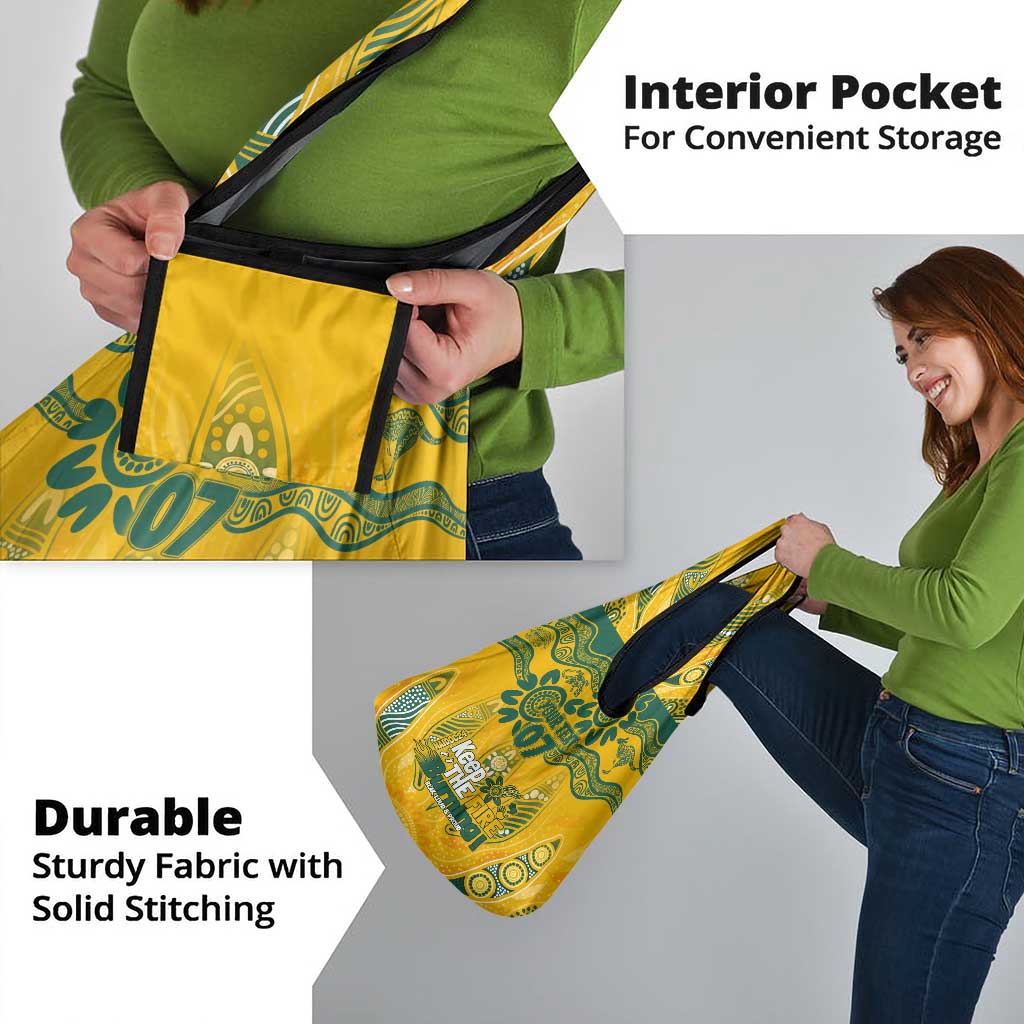 Custom Socceroos NAIDOC Week 2024 Grocery Bag Indigenous Burning Fire National Colors