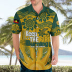 Custom Socceroos NAIDOC Week 2024 Hawaiian Shirt Indigenous Burning Fire National Colors