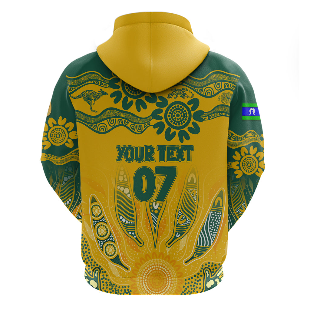 Custom Socceroos NAIDOC Week 2024 Hoodie Indigenous Burning Fire National Colors