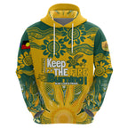 Custom Socceroos NAIDOC Week 2024 Hoodie Indigenous Burning Fire National Colors
