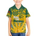 Custom Socceroos NAIDOC Week 2024 Kid Hawaiian Shirt Indigenous Burning Fire National Colors