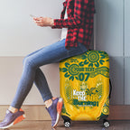 Custom Socceroos NAIDOC Week 2024 Luggage Cover Indigenous Burning Fire National Colors