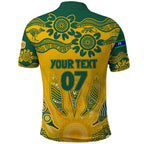 Custom Socceroos NAIDOC Week 2024 Polo Shirt Indigenous Burning Fire National Colors