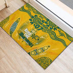 Custom Socceroos NAIDOC Week 2024 Rubber Doormat Indigenous Burning Fire National Colors