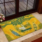 Custom Socceroos NAIDOC Week 2024 Rubber Doormat Indigenous Burning Fire National Colors