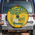 Custom Socceroos NAIDOC Week 2024 Spare Tire Cover Indigenous Burning Fire National Colors