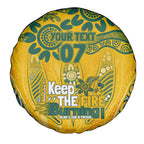 Custom Socceroos NAIDOC Week 2024 Spare Tire Cover Indigenous Burning Fire National Colors
