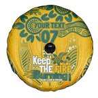 Custom Socceroos NAIDOC Week 2024 Spare Tire Cover Indigenous Burning Fire National Colors