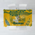 Custom Socceroos NAIDOC Week 2024 Tablecloth Indigenous Burning Fire National Colors