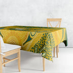 Custom Socceroos NAIDOC Week 2024 Tablecloth Indigenous Burning Fire National Colors