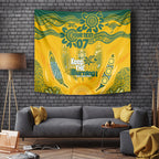 Custom Socceroos NAIDOC Week 2024 Tapestry Indigenous Burning Fire National Colors